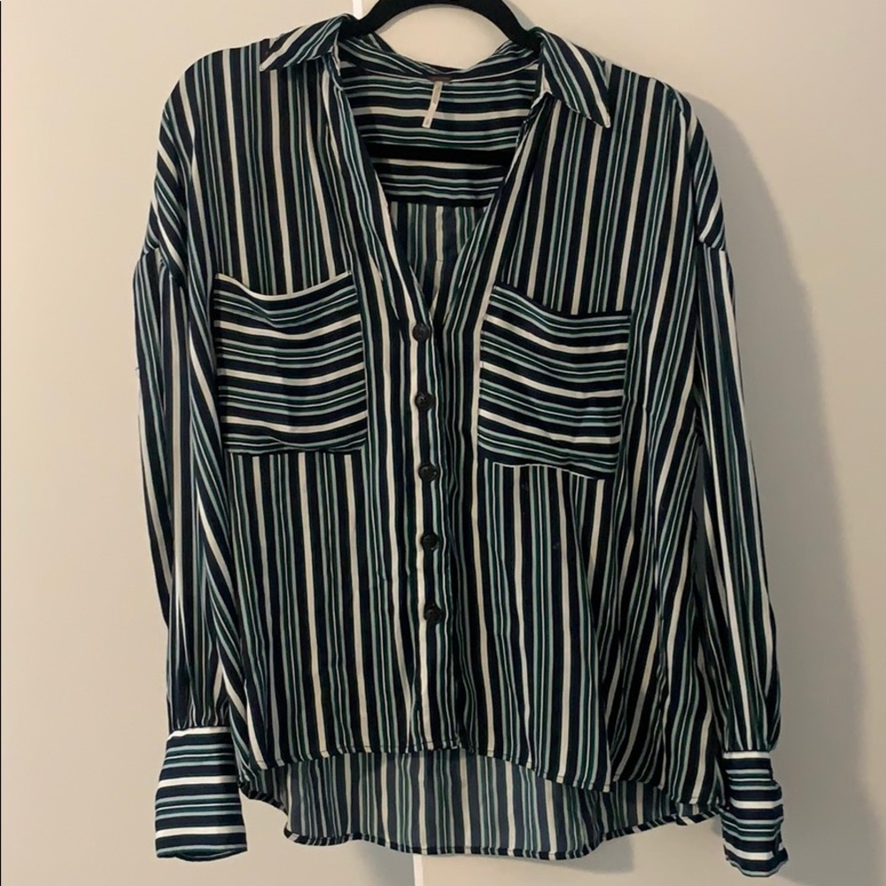 Free People Long Sleeve Button Up